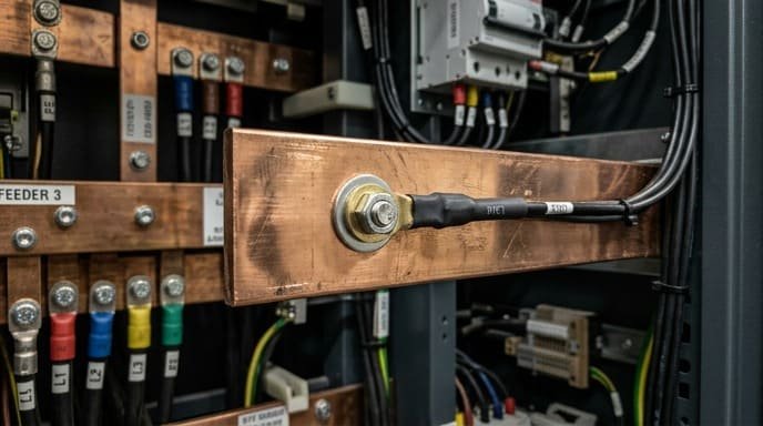Busbar surface temperature detection