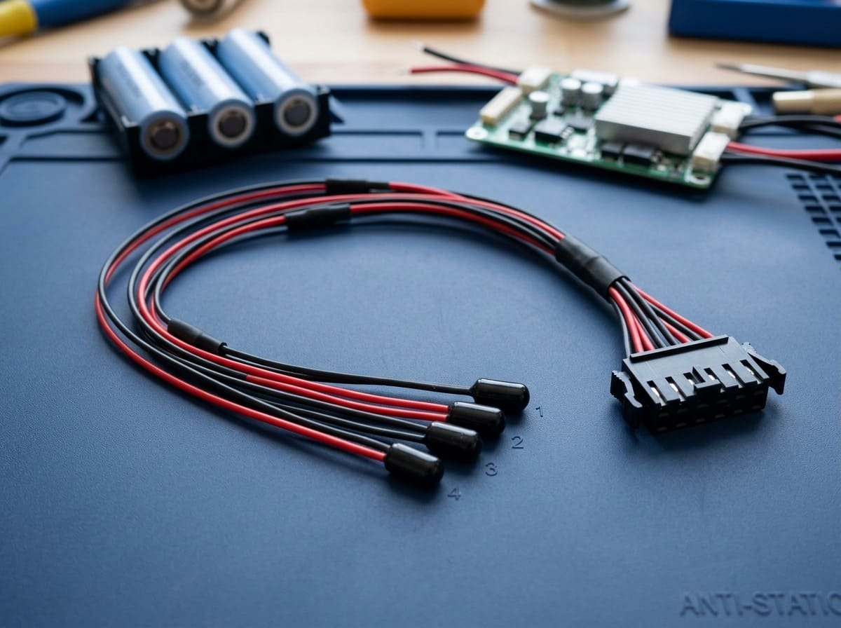 Custom battery pack NTC temperature sensor harness assembly