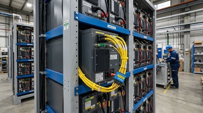 Energy storage system with NTC temperature sensor harness
