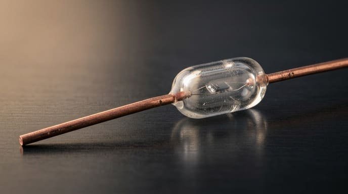 Glass encapsulated NTC thermistor probe high temperature