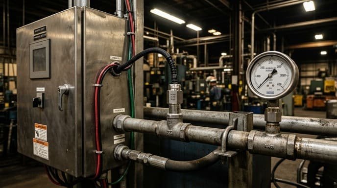 Industrial equipment temperature protection