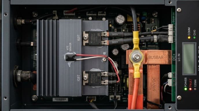 Inverter and busbar NTC temperature sensing application