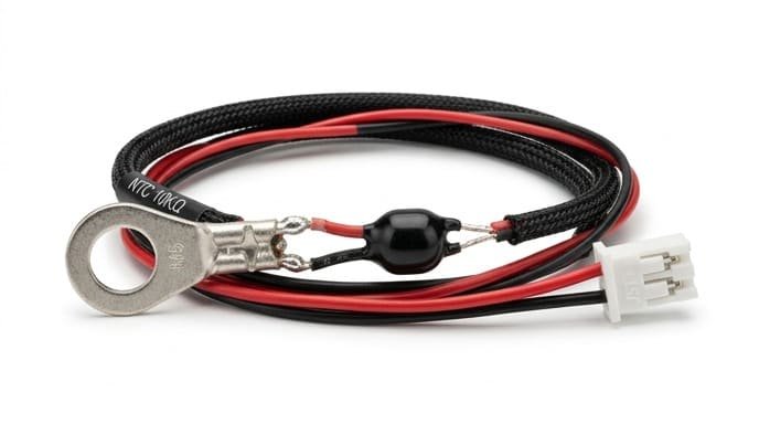 NTC sensor harness with ring terminal for busbar and screw mounting
