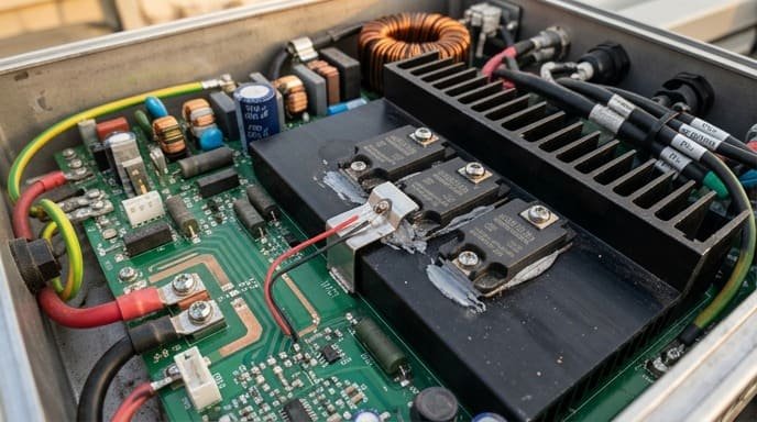 Power electronics and inverter temperature monitoring